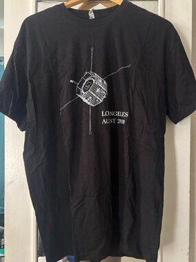 Millennium Space Systems Satellite Graphic Tee Black XL Rare Aerospace Shirt